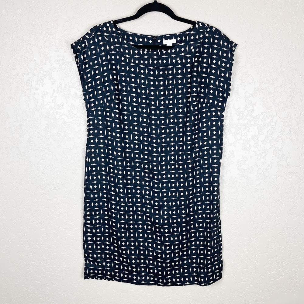 J Jill 100% linen patterned mini dress